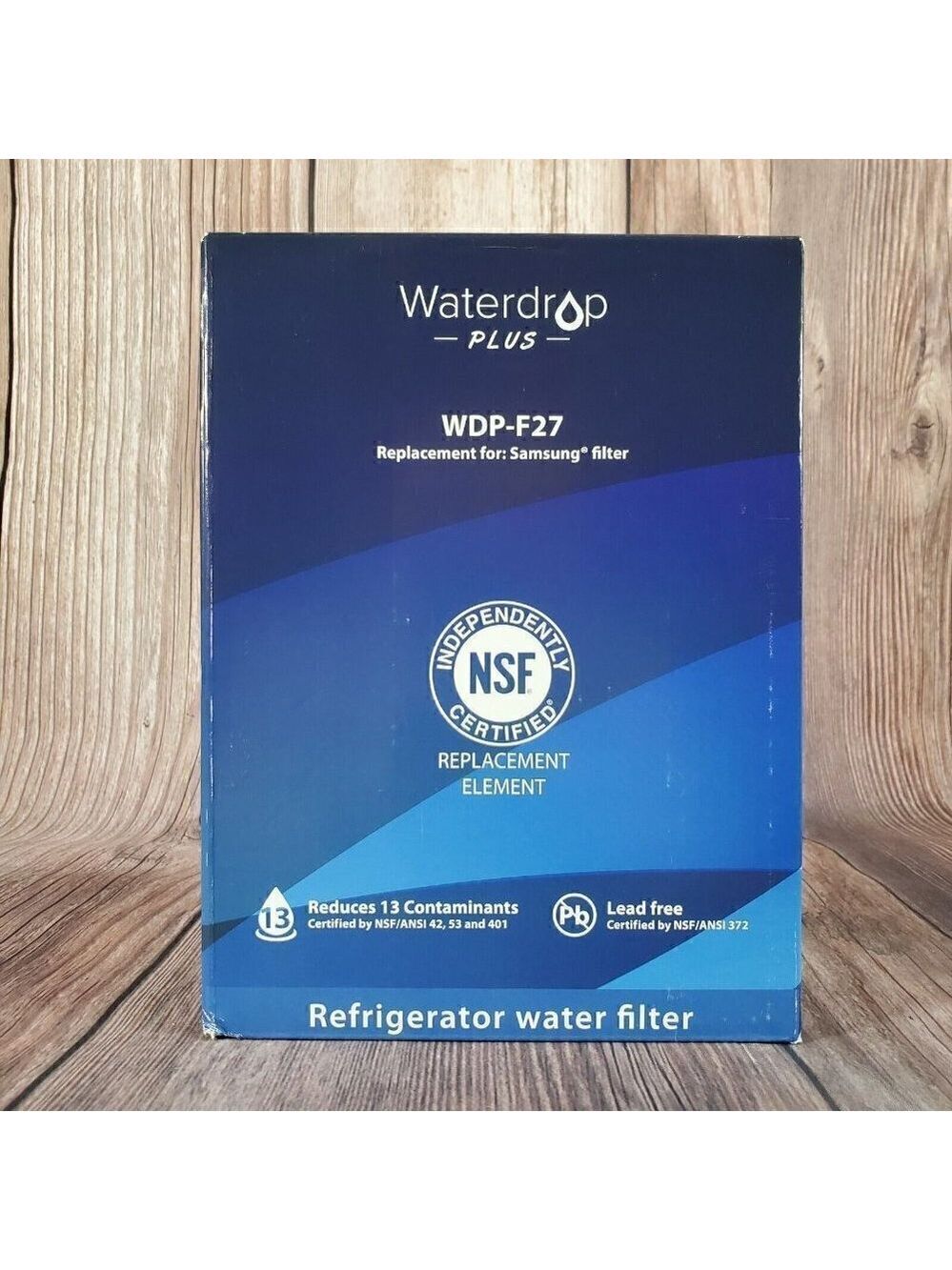 Open Box Waterdrop Plus Wdp-F27 Refrigerator Water Filter For Samsung 3 Pack